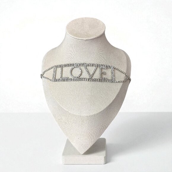 Full Rhinestone Choker Necklace - Picture 5 of 6